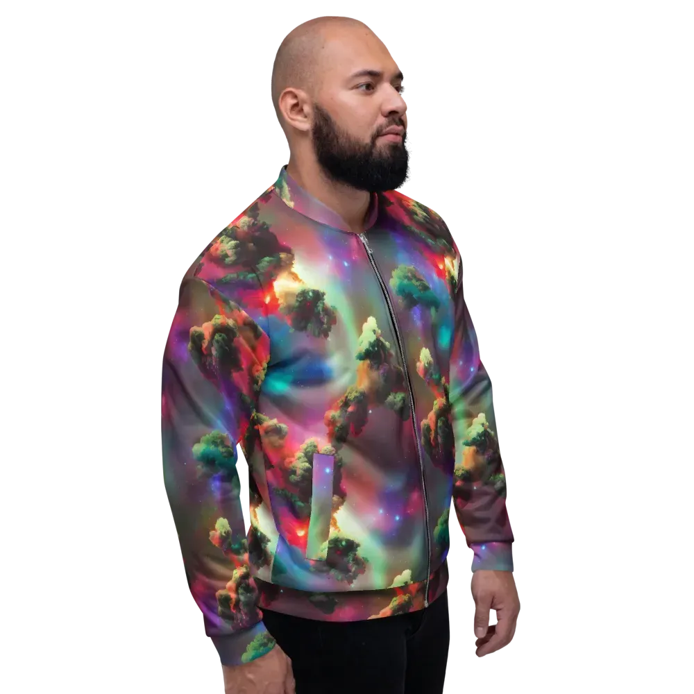 Nebula Dreams on Bomber Jacket — Right