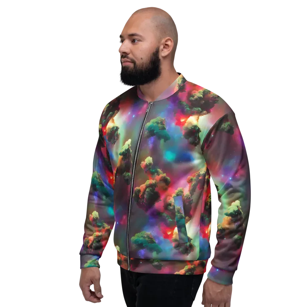 Nebula Dreams on Bomber Jacket — Left