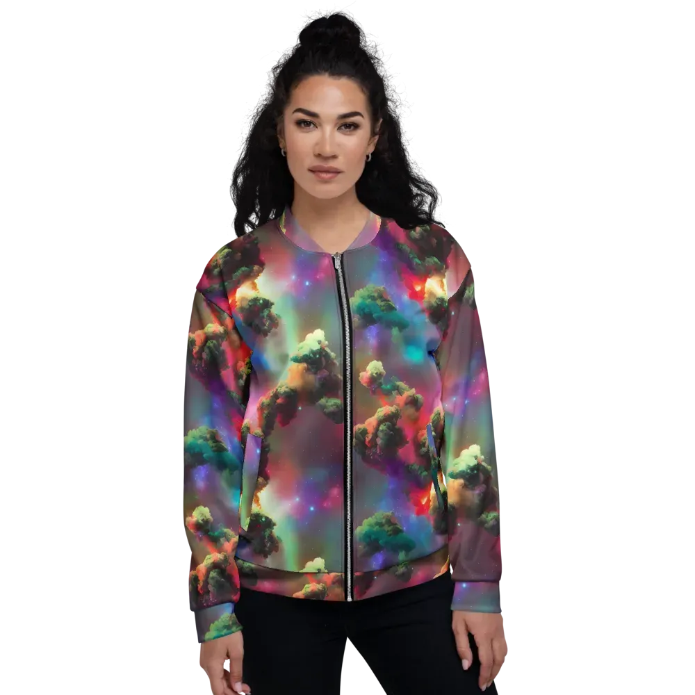 Nebula Dreams on Bomber Jacket — Front