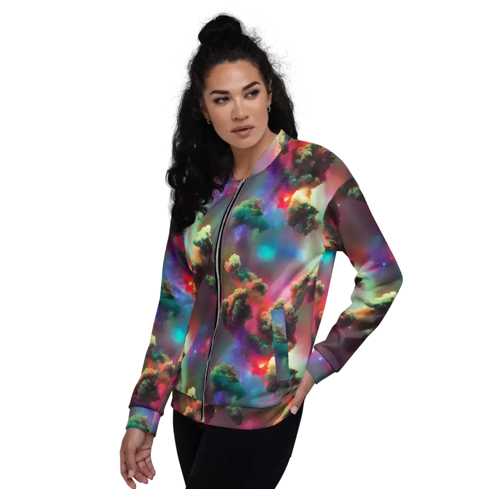 Nebula Dreams on Bomber Jacket — Left