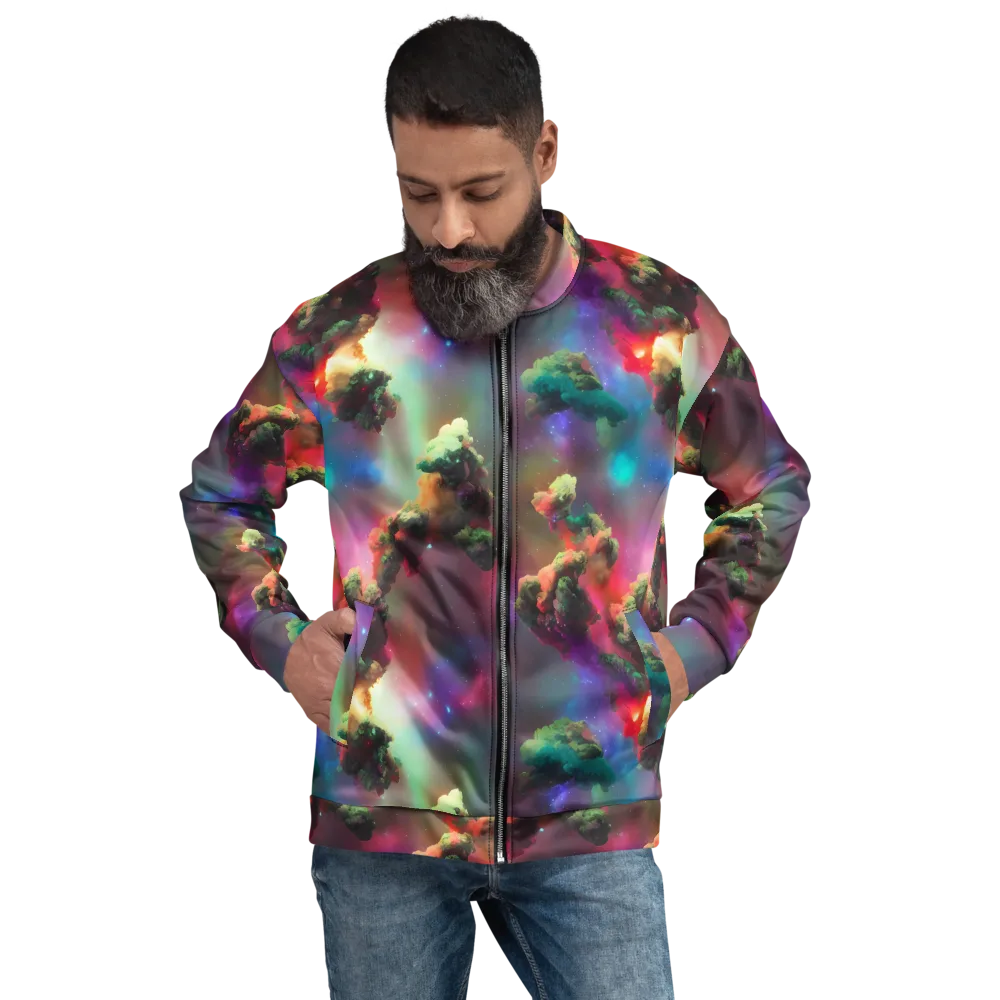 Nebula Dreams on Bomber Jacket — Front