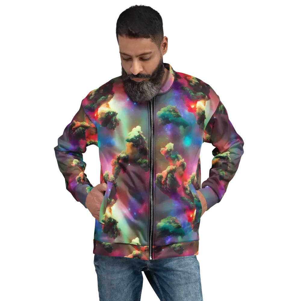Nebula Dreams on Bomber Jacket — Front