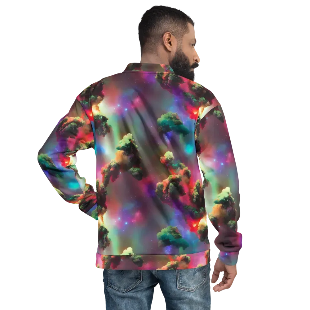 Nebula Dreams on Bomber Jacket — Back