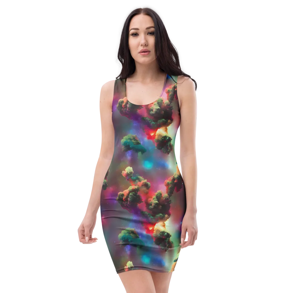 Nebula Dreams on Bodycon Dress — Front