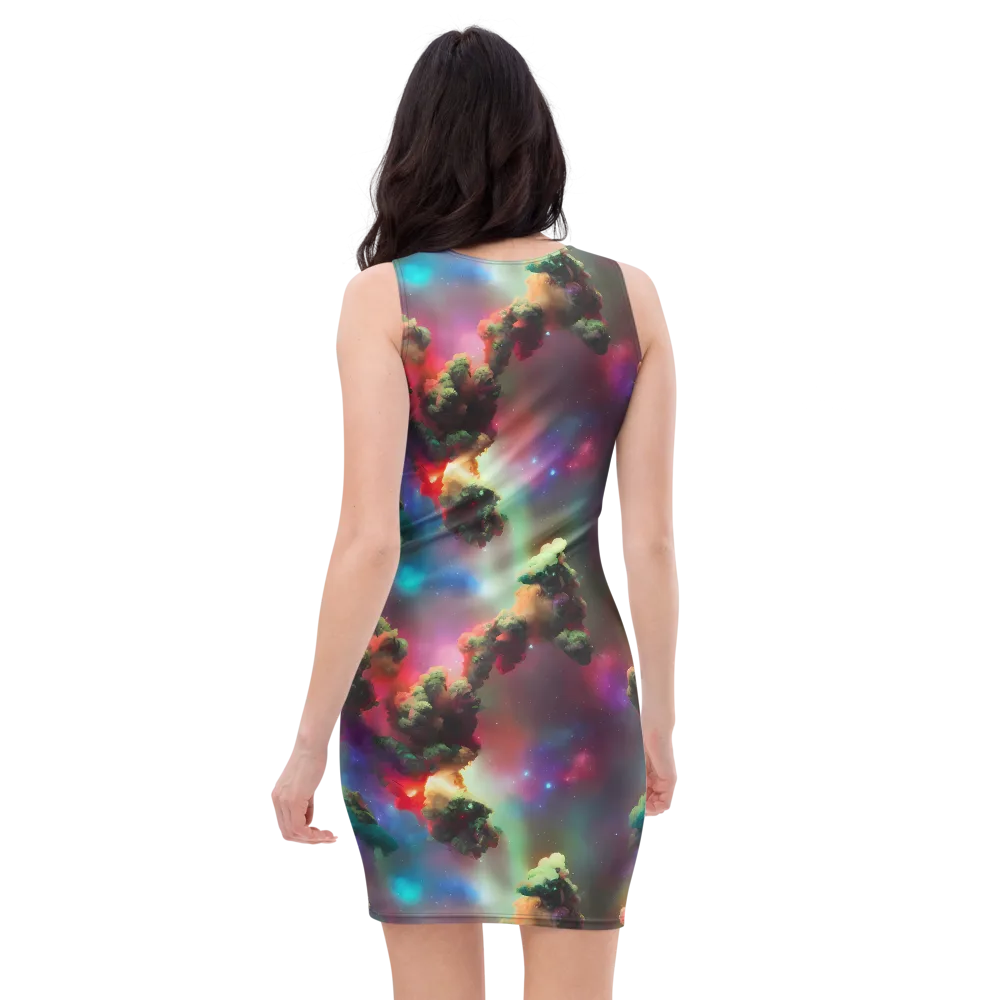 Nebula Dreams on Bodycon Dress — Back