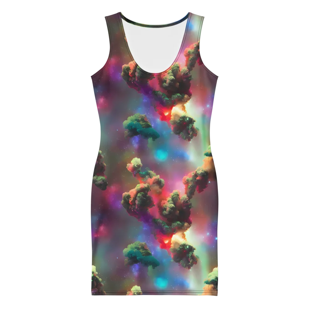 Nebula Dreams on Bodycon Dress — Front