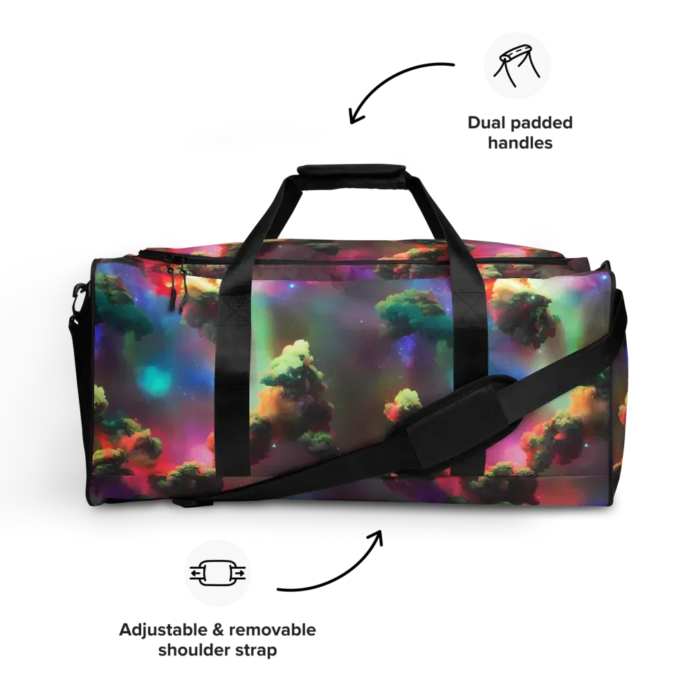 Nebula Dreams on Duffle Bag — Front