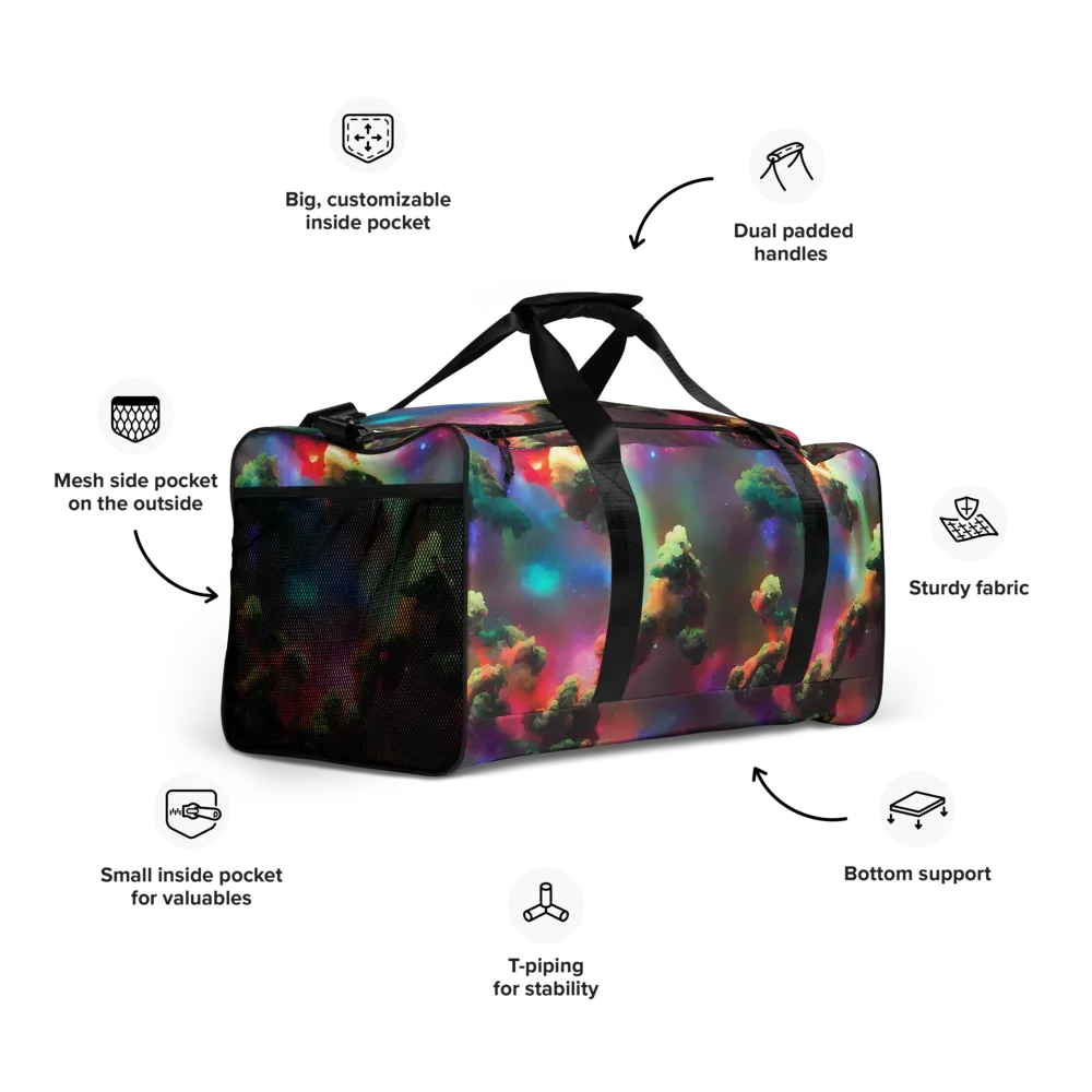 Nebula Dreams on Duffle Bag — Right Front