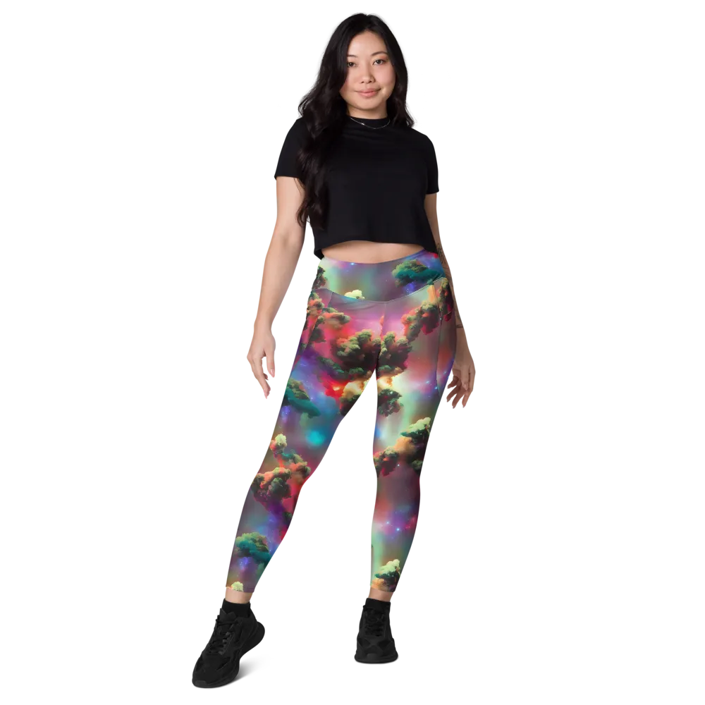 Nebula Dreams on Leggings with Pockets — Front