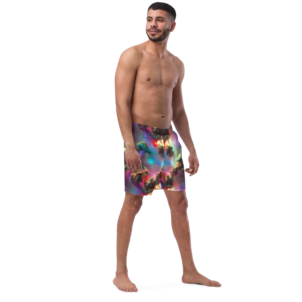 Nebula Dreams on Swim Trunks — Right Front