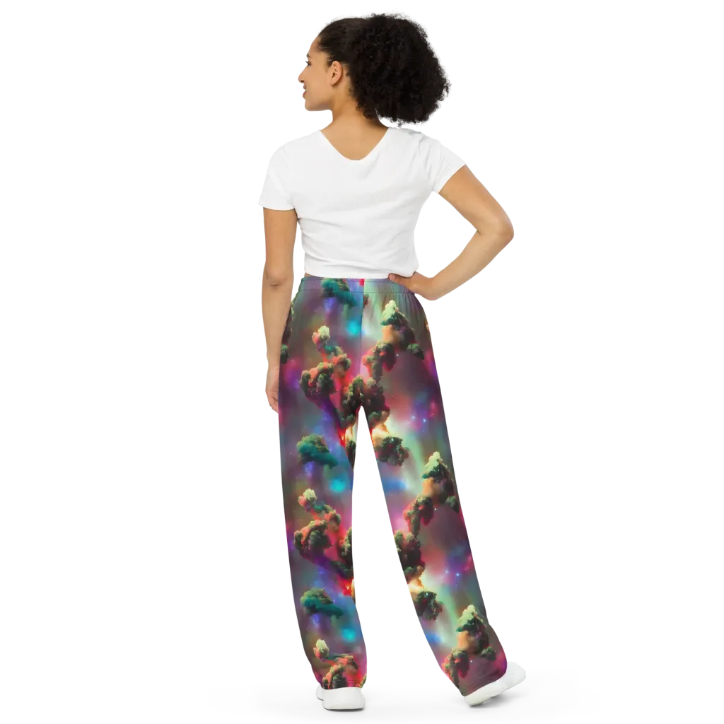 Nebula Dreams on Wide-Leg Pants — Back