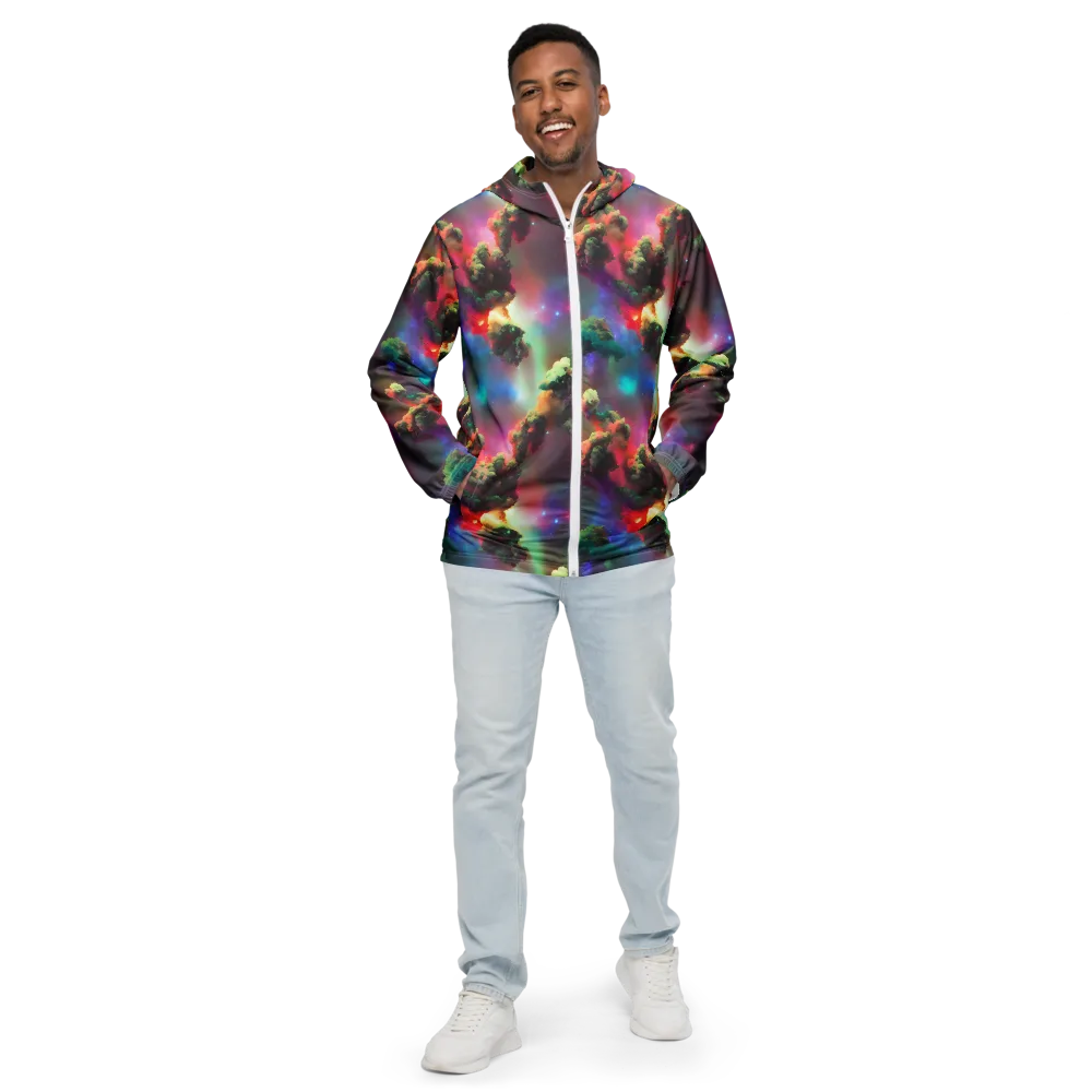 Nebula Dreams on Men's Windbreaker — Front