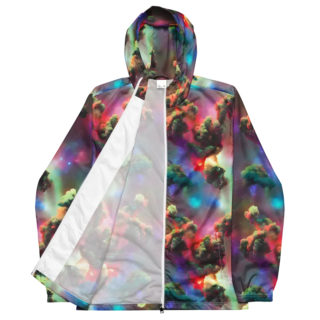 Nebula Dreams on Men's Windbreaker — Front