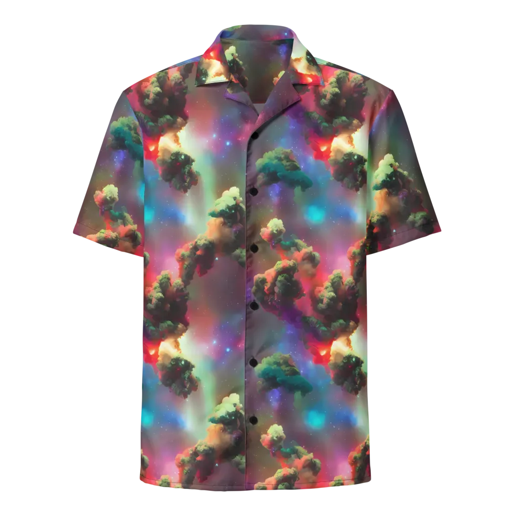 Nebula Dreams on Button Shirt — Front