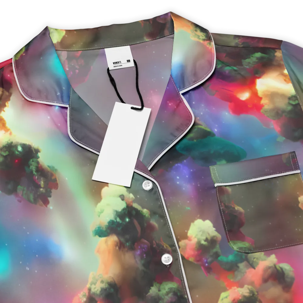 Nebula Dreams on Women's Short Sleeve Pajama Top — Product details