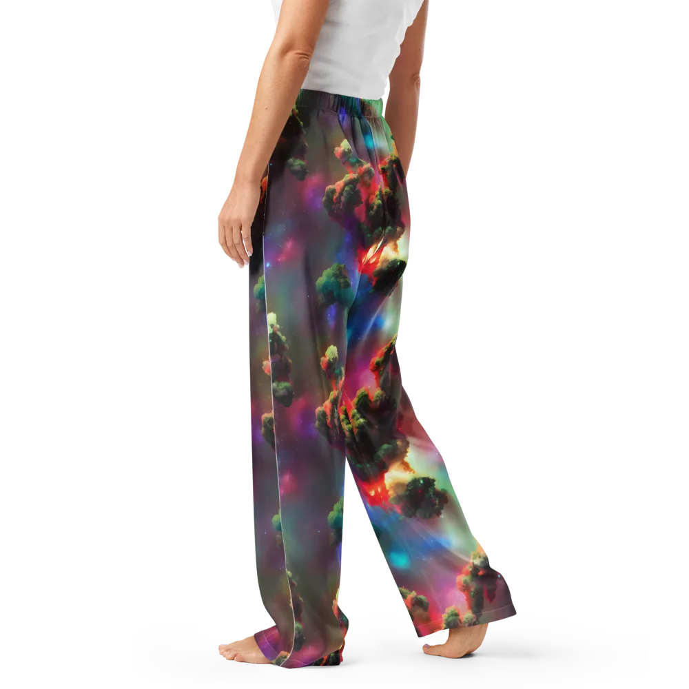 Nebula Dreams on Women's Pajama Pants — Left