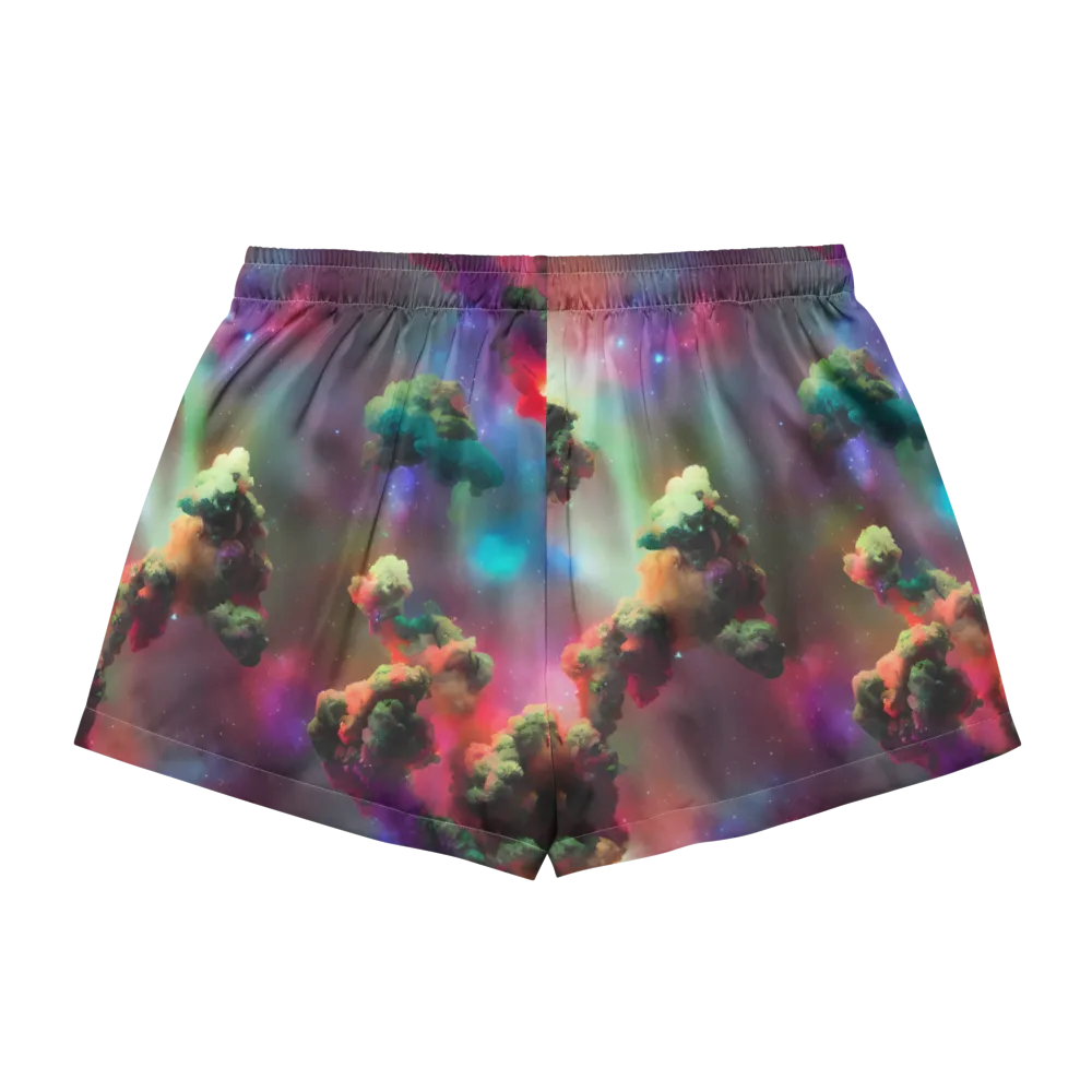Nebula Dreams on Women's Pajama Shorts — Back