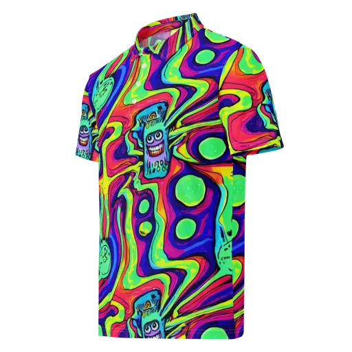 Frizzled Spirits on a Men's Slim Fit Polo Shirt