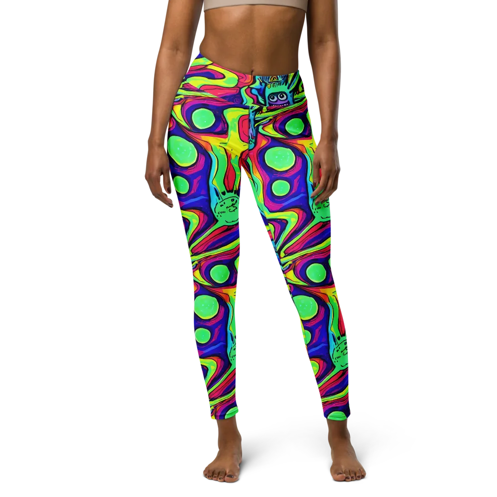 Frizzled Spirits on Yoga Leggings — Front