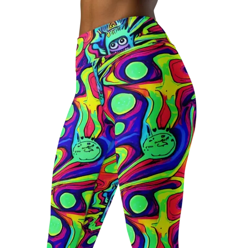 Frizzled Spirits on a Yoga Leggings