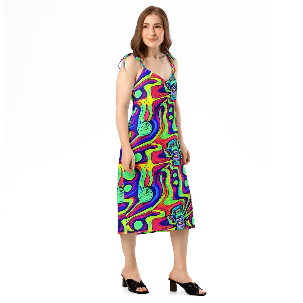 Frizzled Spirits on Slip Dress — Right Front
