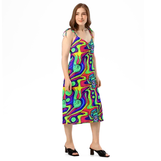 Frizzled Spirits on a Slip Dress