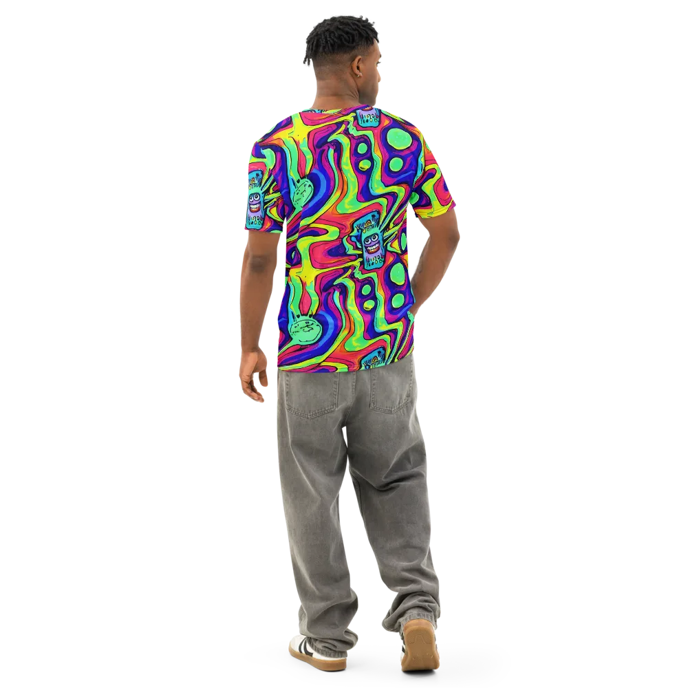 Frizzled Spirits on Men's Cotton Crew Neck T-Shirt — Back