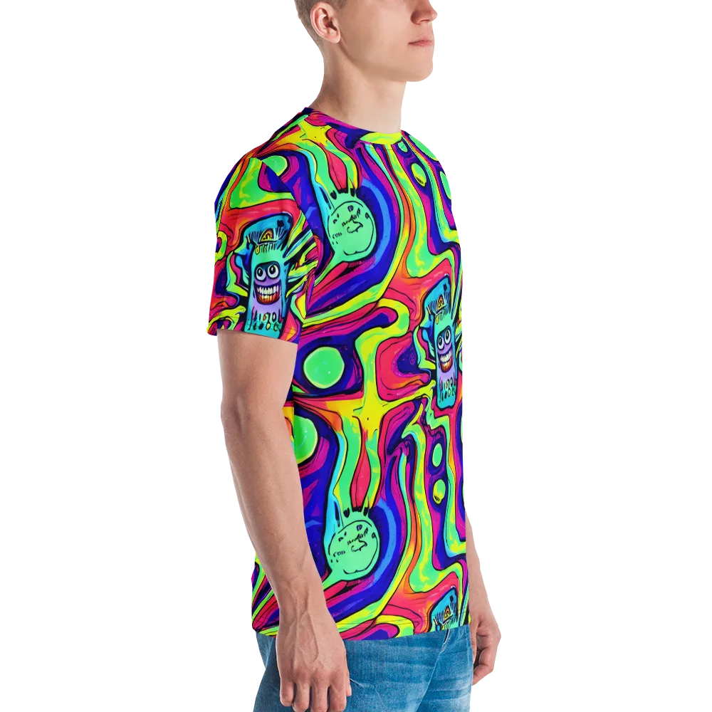Frizzled Spirits on Men's Crew Neck T-Shirt — Right