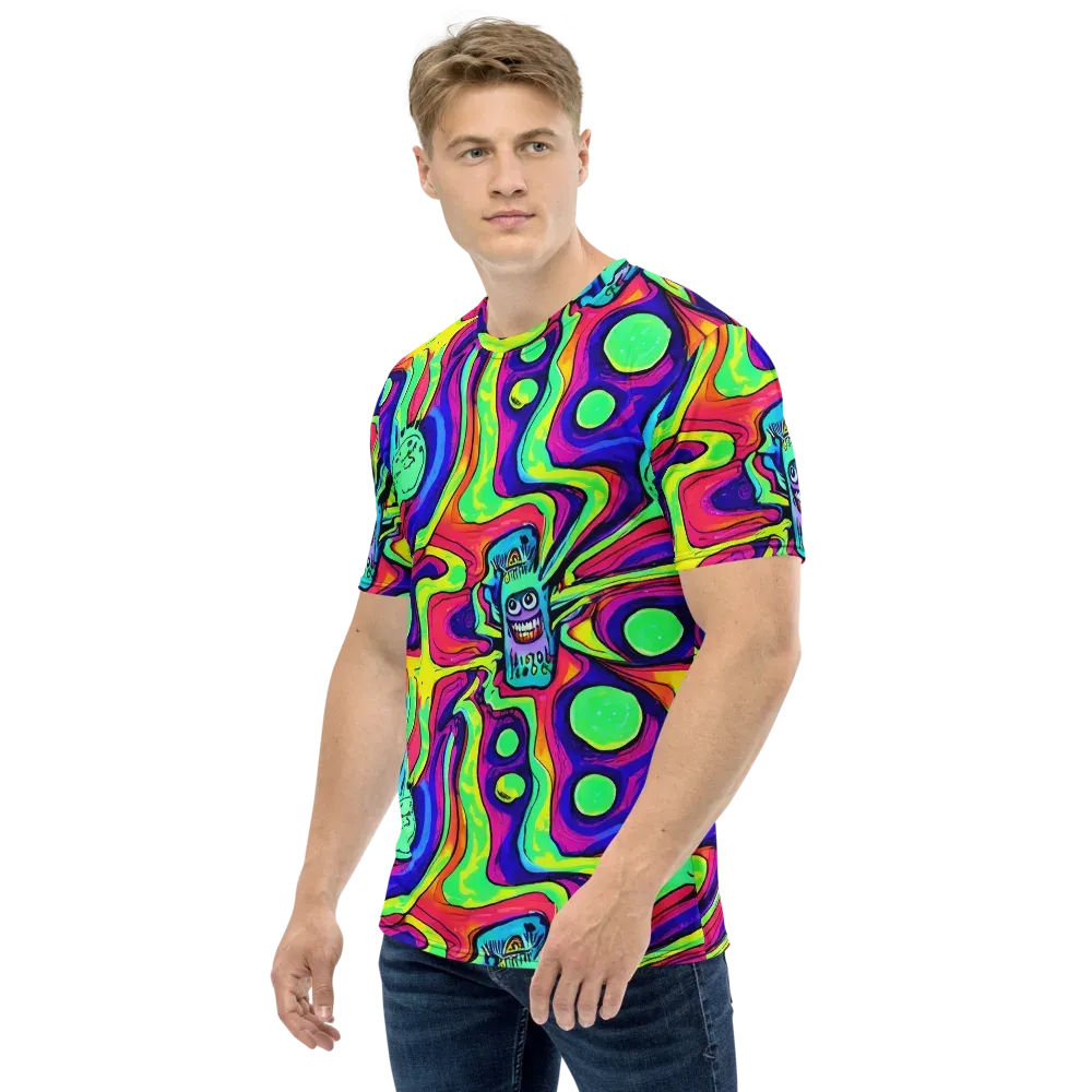 Frizzled Spirits on Men's Crew Neck T-Shirt — Left