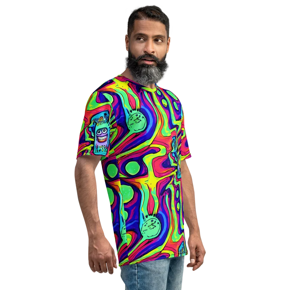 Frizzled Spirits on Men's Crew Neck T-Shirt — Right