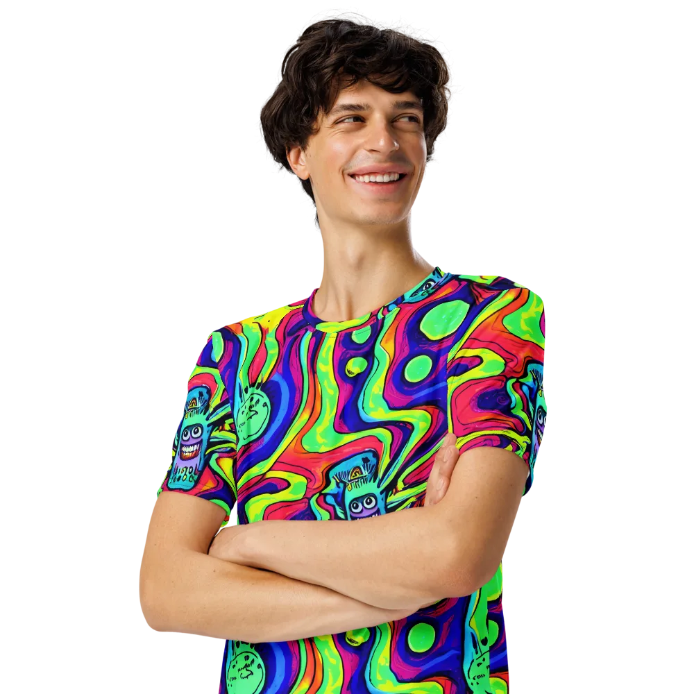 Frizzled Spirits on Men's Crew Neck T-Shirt — Left Front
