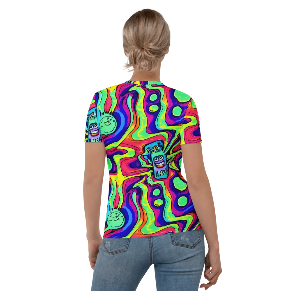 Frizzled Spirits on Women's Crew Neck T-Shirt — Back