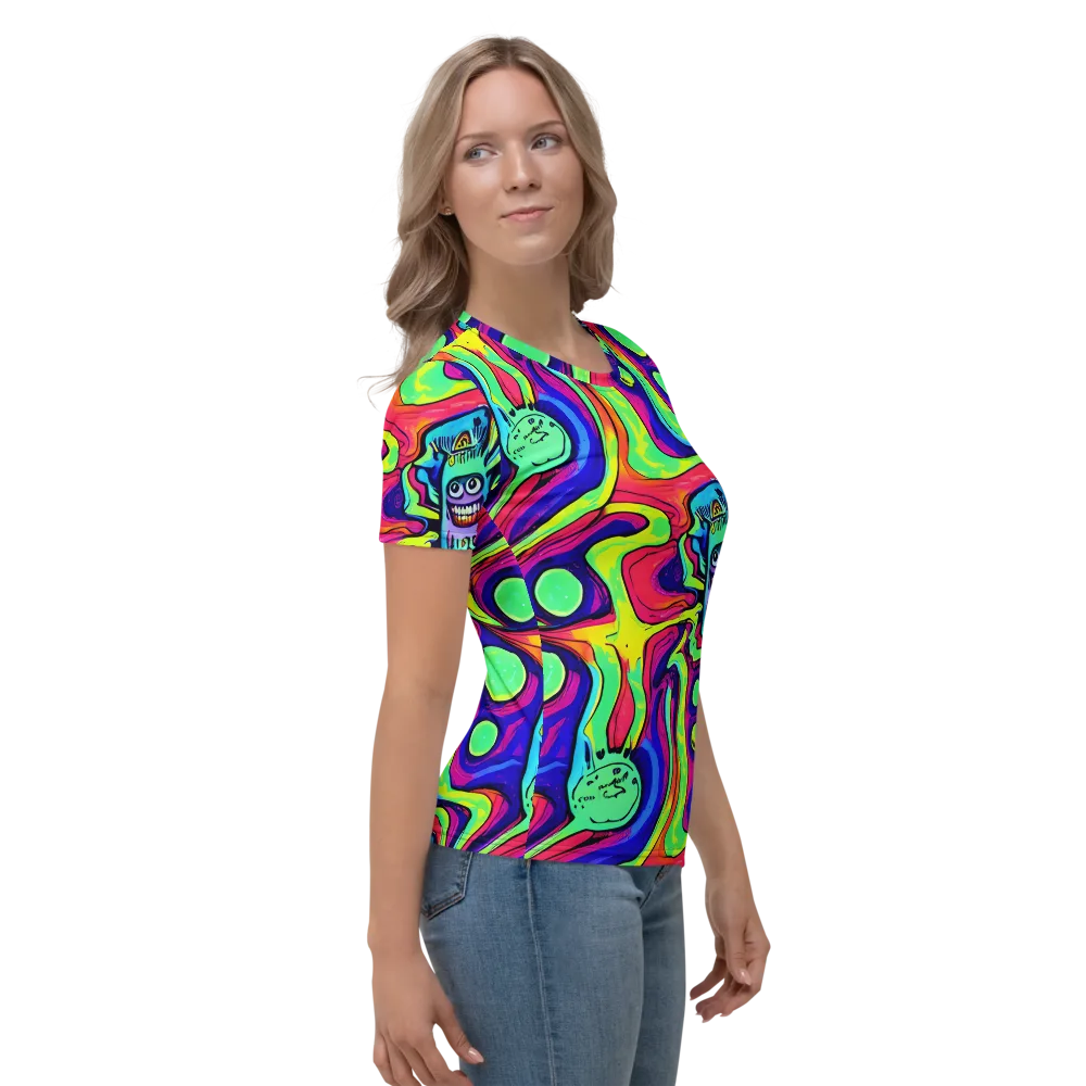 Frizzled Spirits on Women's Crew Neck T-Shirt — Right