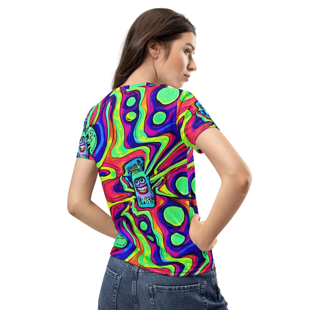 Frizzled Spirits on Women's Crew Neck T-Shirt — Back