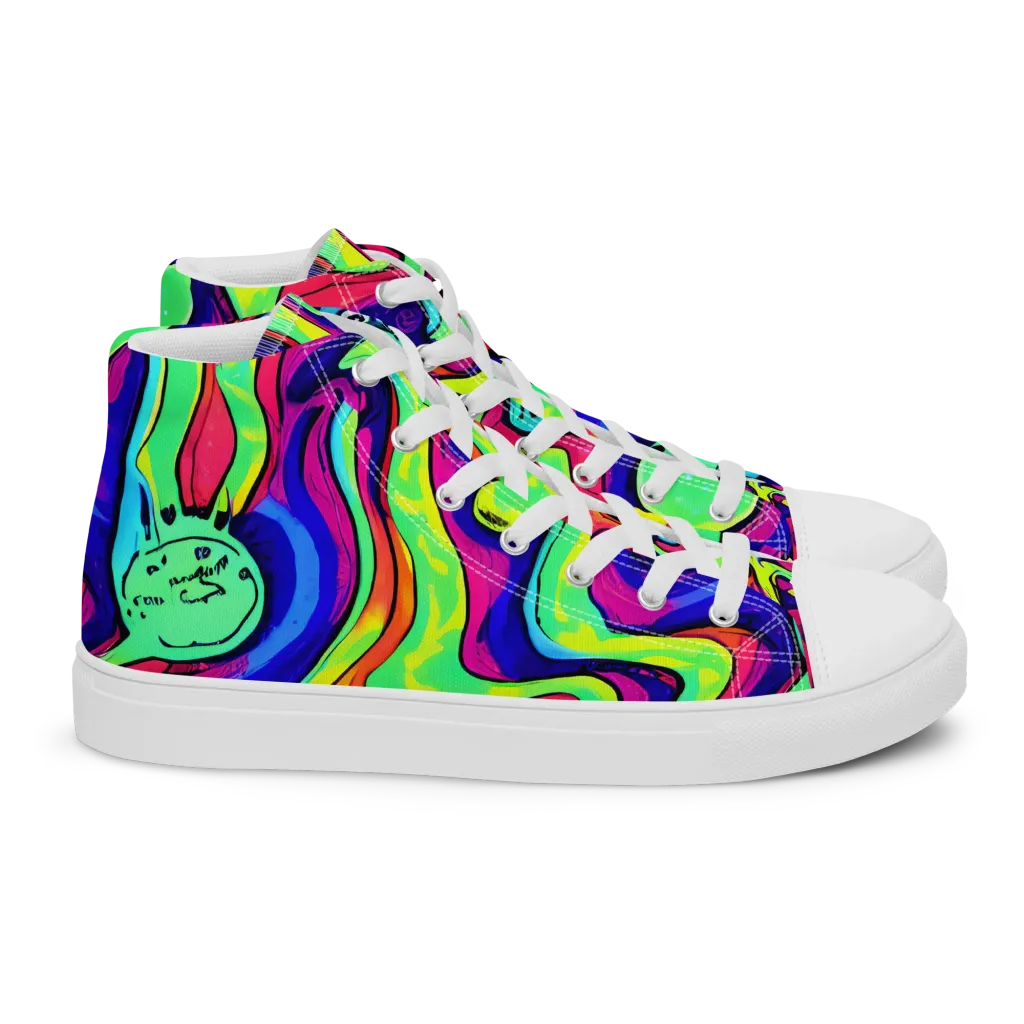 Frizzled Spirits on Women's High Top Canvas Shoes — Right