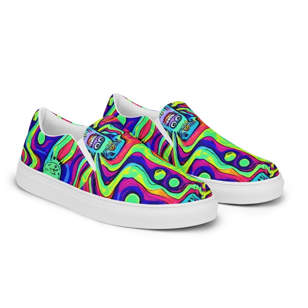Frizzled Spirits on Men's Slip-On Canvas Shoes — Right Front