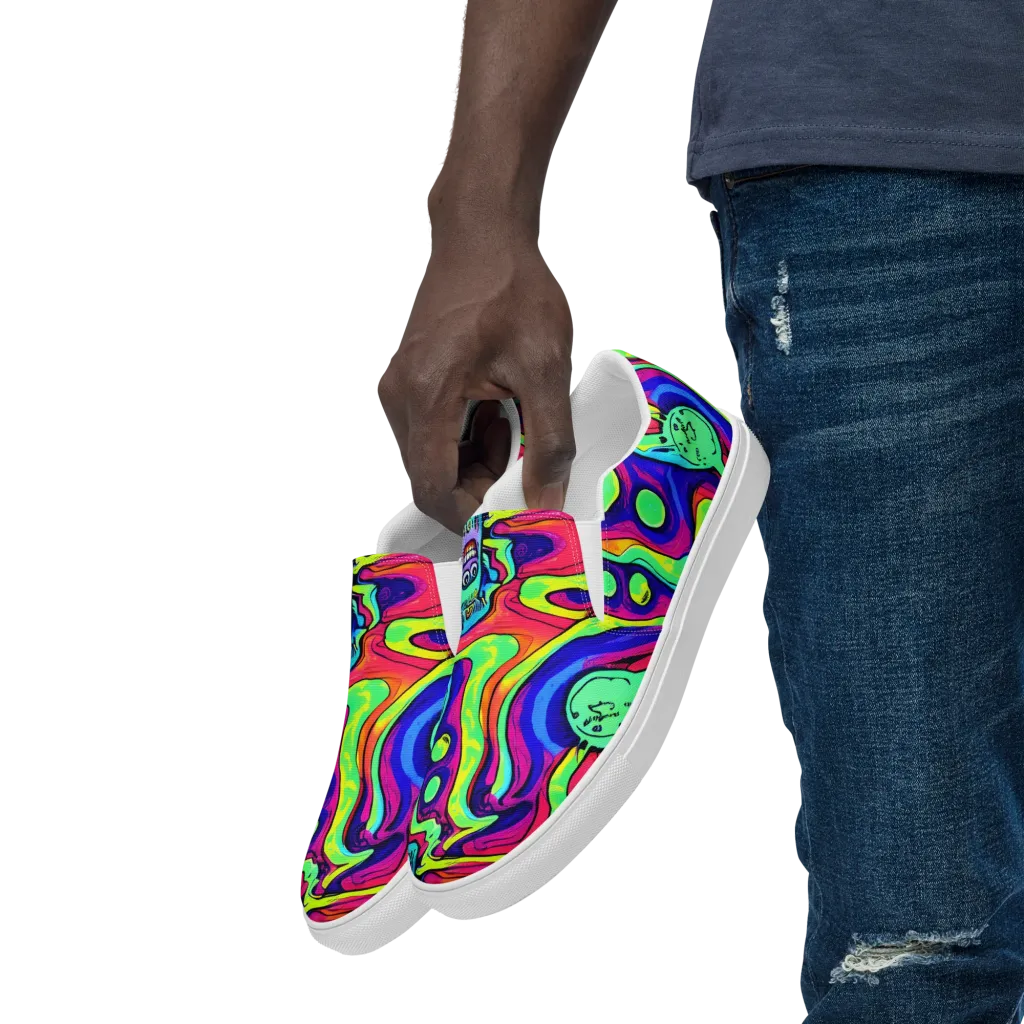 Frizzled Spirits on Men's Slip-On Canvas Shoes — Left Front