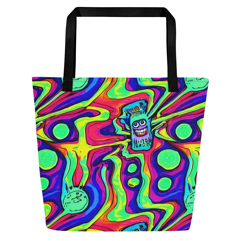 Frizzled Spirits on Large Tote Bag W/ Pocket — Front
