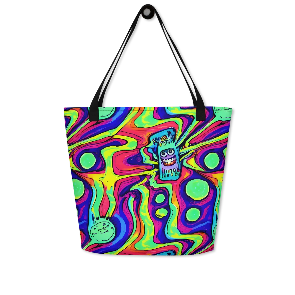 Frizzled Spirits on Large Tote Bag W/ Pocket — Front