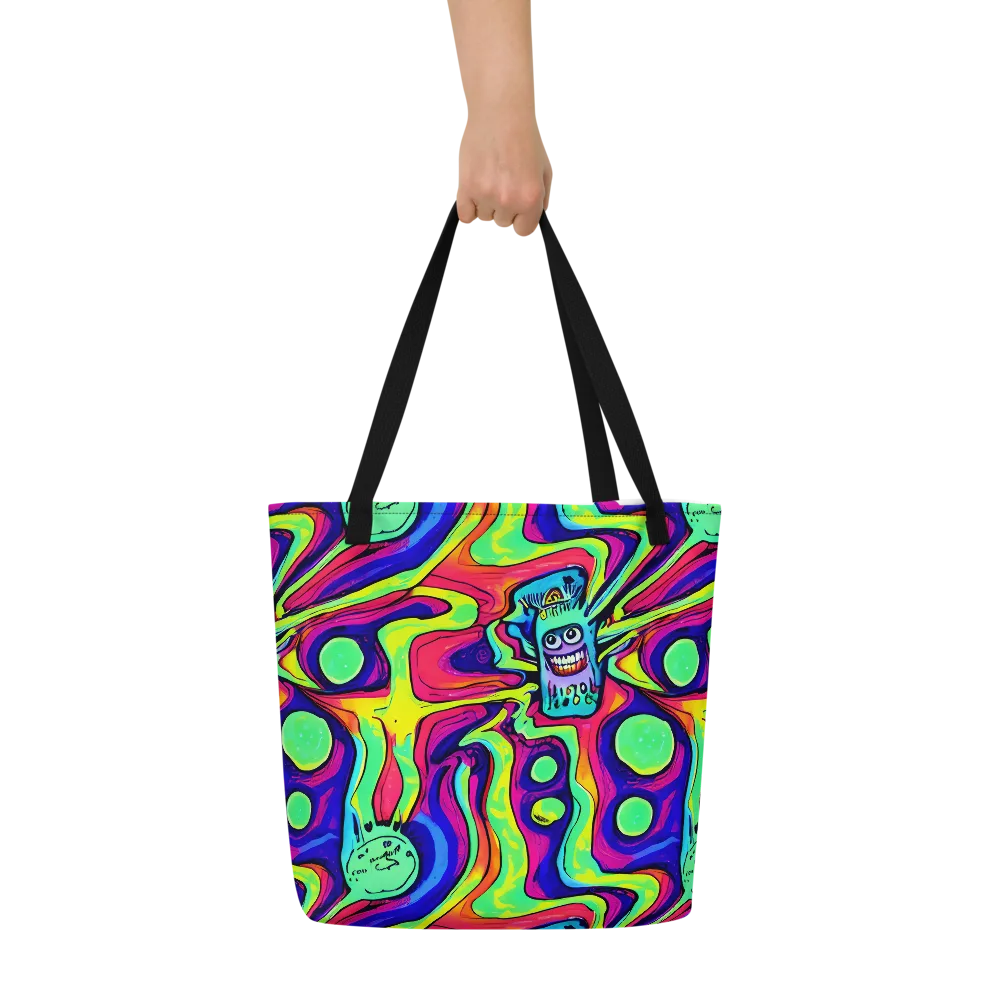 Frizzled Spirits on Large Tote Bag W/ Pocket — Front
