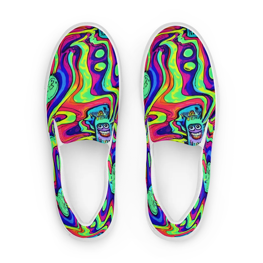 Frizzled Spirits on Women's Slip-On Canvas Shoes — Front