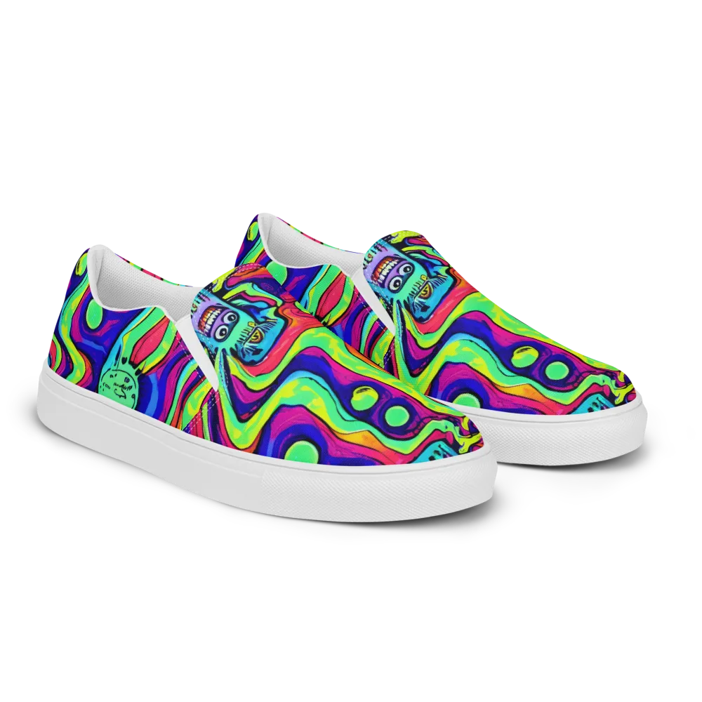 Frizzled Spirits on Women's Slip-On Canvas Shoes — Right Front