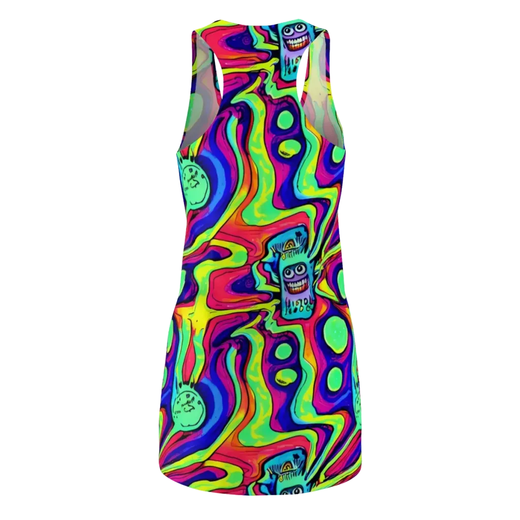 Frizzled Spirits on Racerback Dress — Back