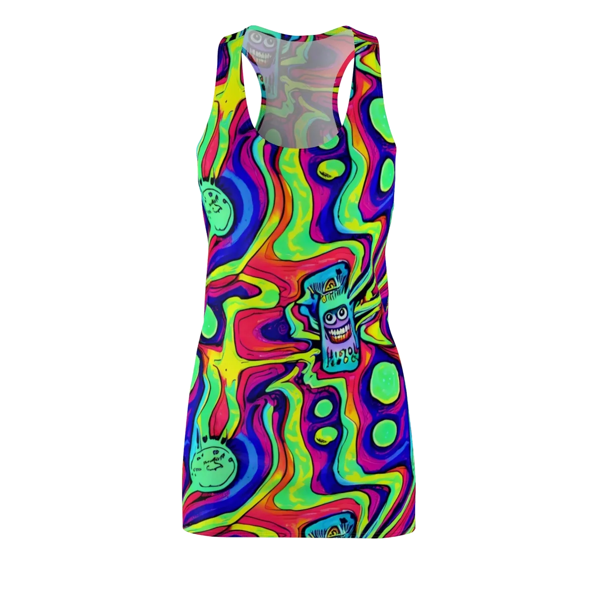 Frizzled Spirits on Racerback Dress — Front
