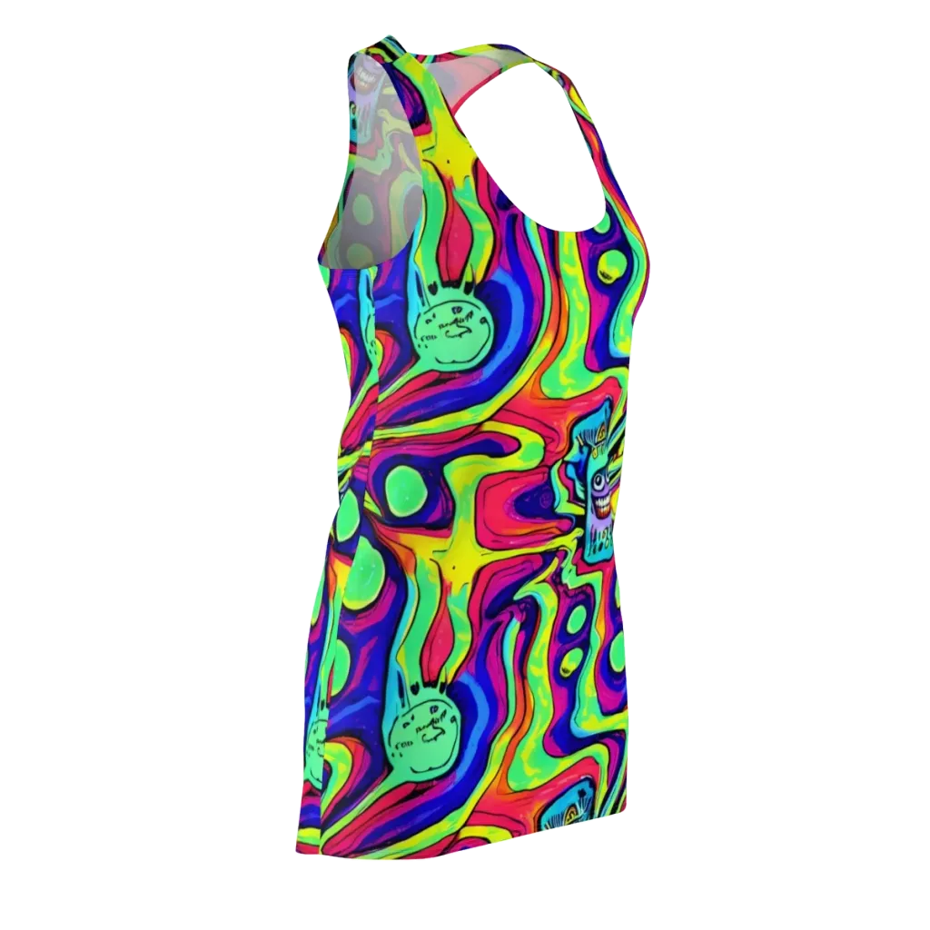 Frizzled Spirits on Racerback Dress — Front Side
