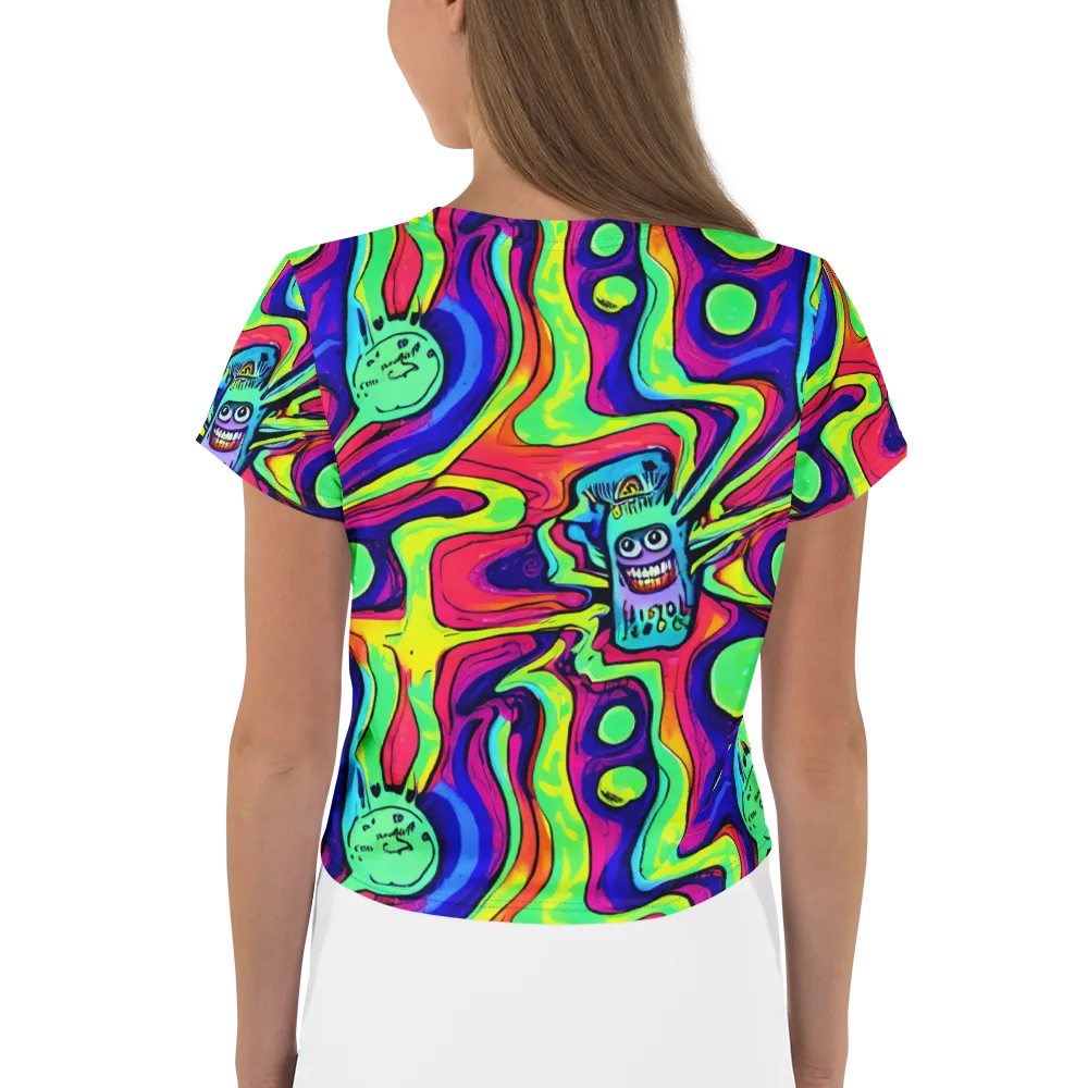 Frizzled Spirits on Crop Tee — Back