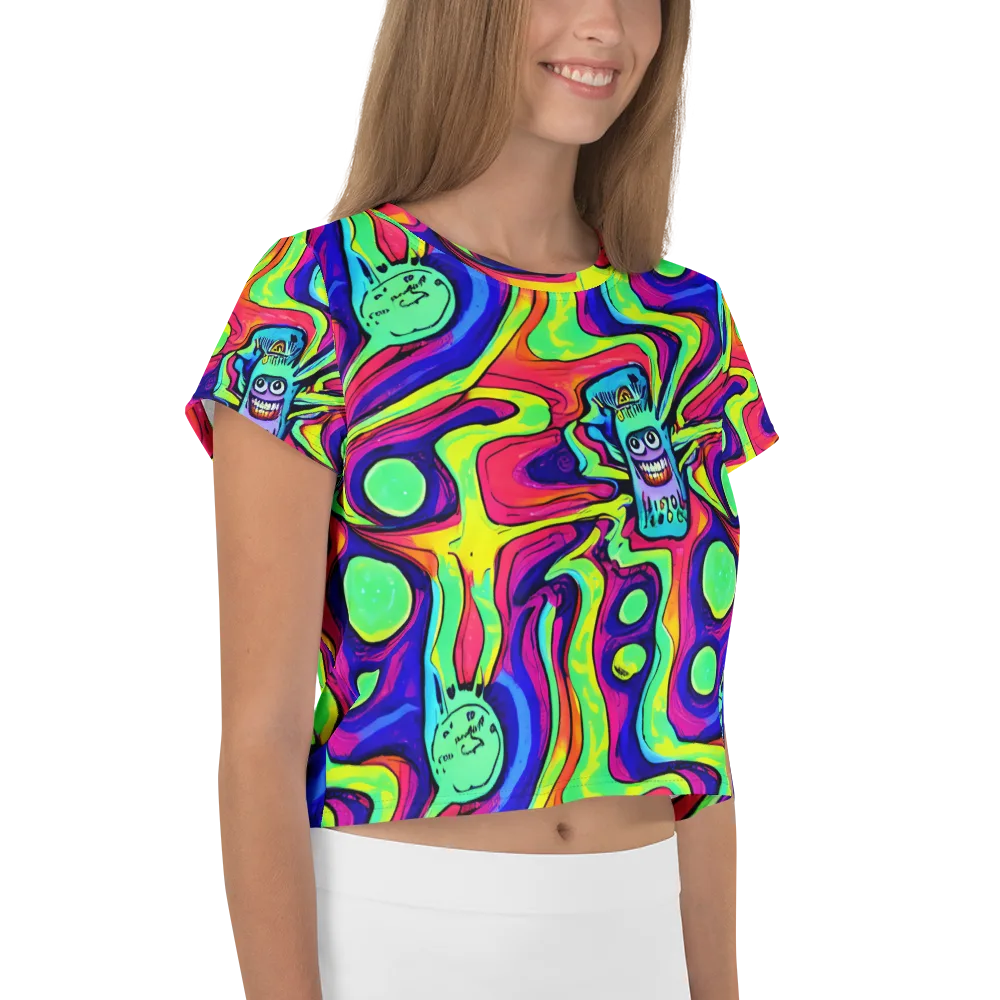 Frizzled Spirits on Crop Tee — Right