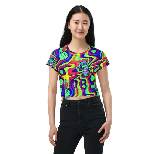 Frizzled Spirits on a Crop Tee