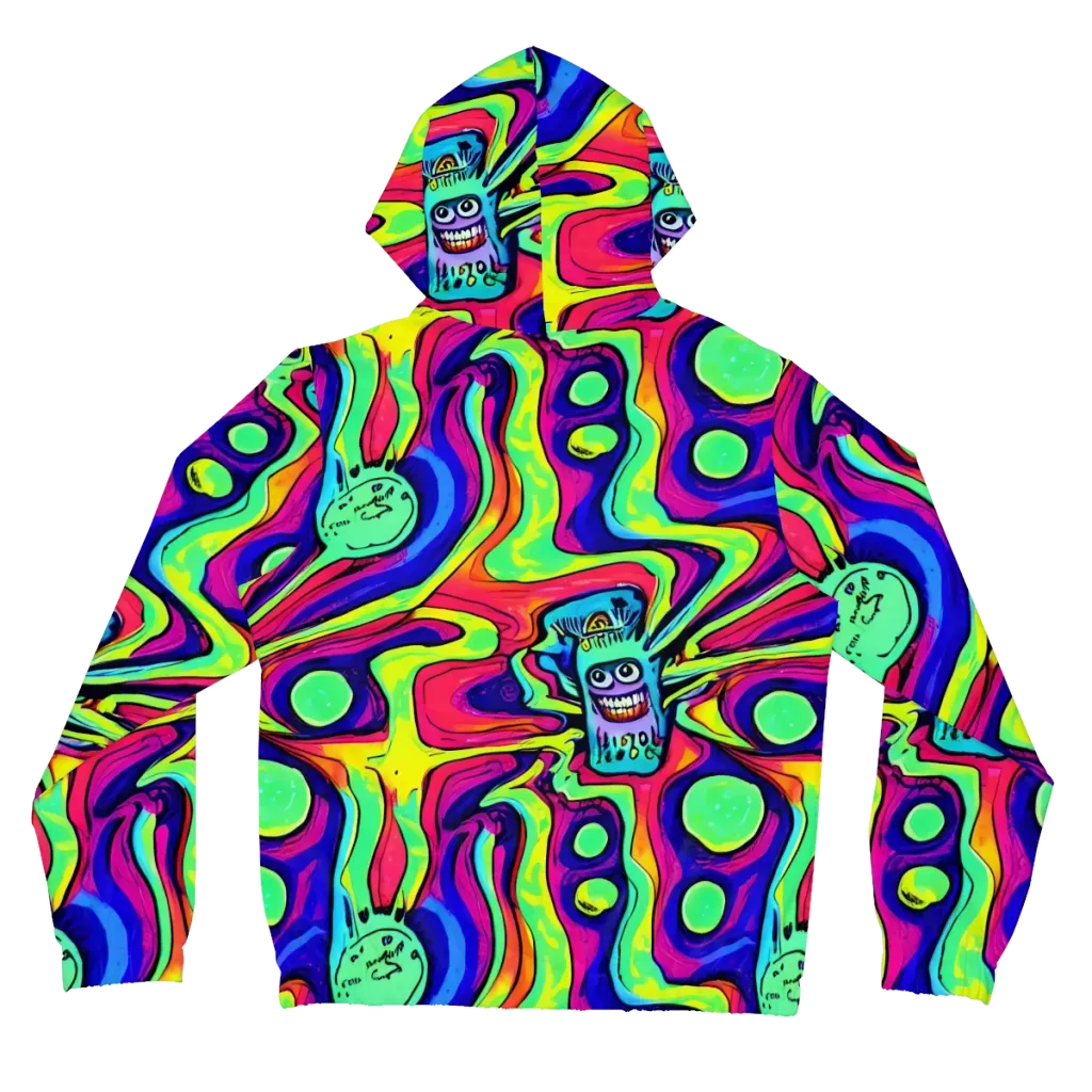 Frizzled Spirits on Women's Full-Zip Hoodie — Back