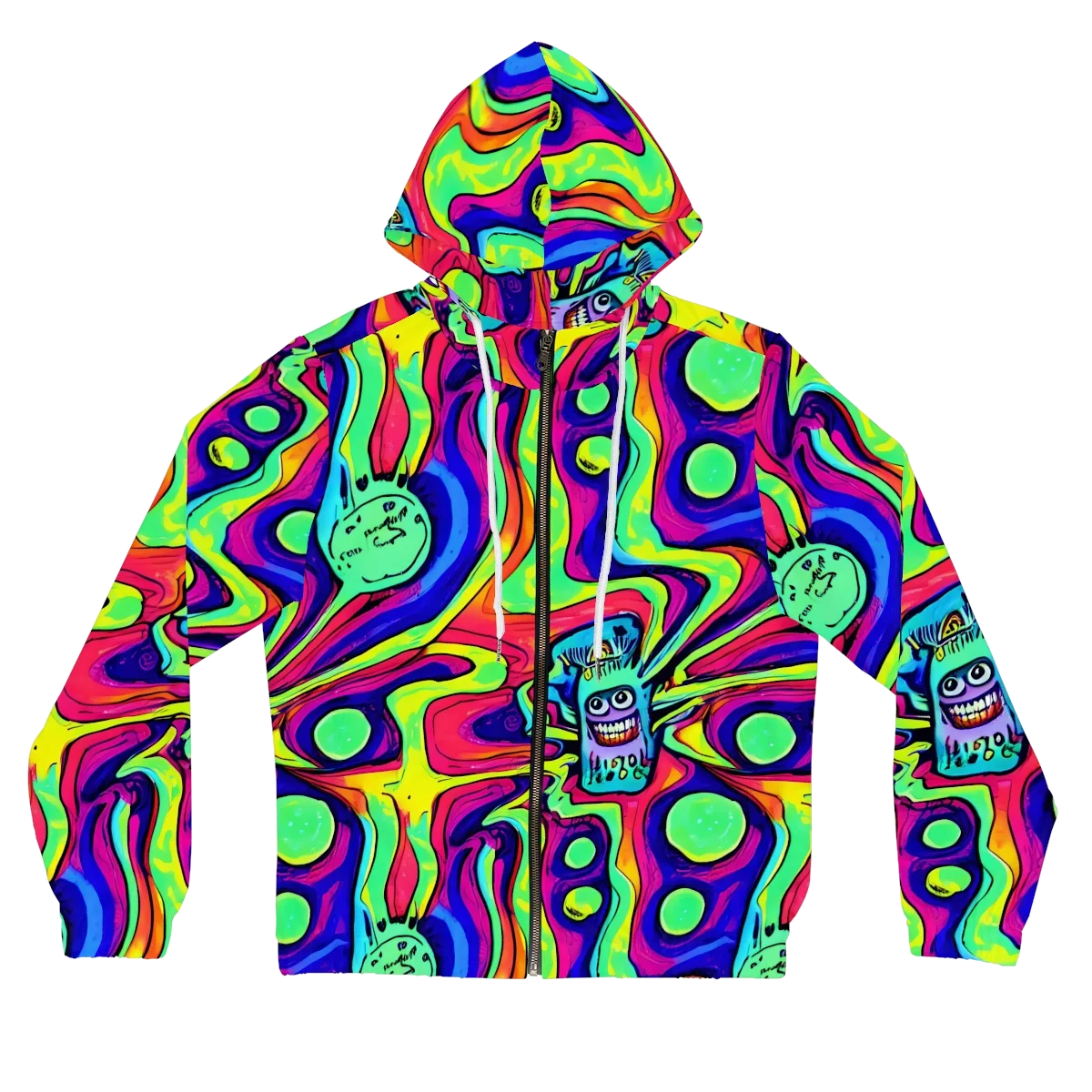 Frizzled Spirits on Women's Full-Zip Hoodie — Front